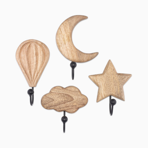 Crane Baby Skye Wooden Motif Hooks