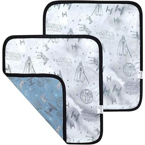 3-Layer Knit Security Blanket Set Sized 16" x 16" 2-Pack "Empire" by Copper Pearl