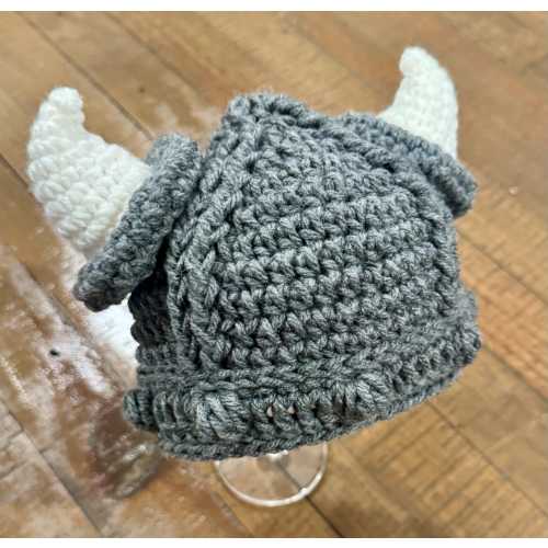 Crochet Viking Hat - Handmade to Order - Newborn to Adult