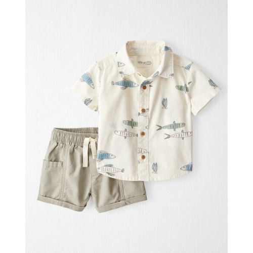 Baby 2-Piece Fish-Print Set Made with Organic Cotton - Little Planet | Carter's