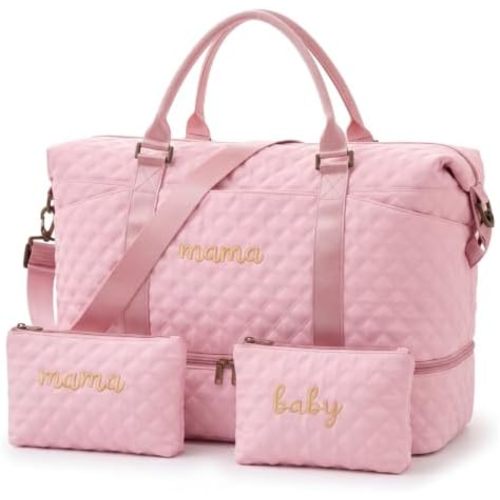 Hosuly Mama and Baby Hospital Bag Set for Women Labor Delivery,Pink