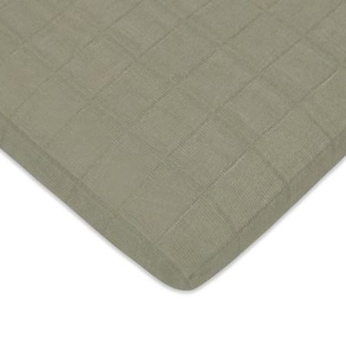 Babyletto All-Stages Bassinet Sheet in GOTS Certified Organic Muslin Cotton - Matcha
