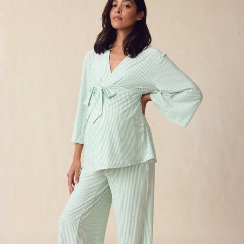 LAKE | Women | DreamModal™ Pajamas | Fog Maternity Kimono Bundle