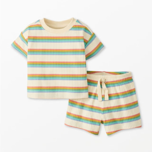 Baby Ribbed T-Shirt & Shorts Set | Hanna Andersson