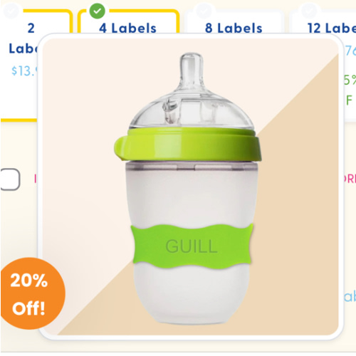 Orbit Labels® - Personalized Bottle Name Labels – InchBug (4 pack)