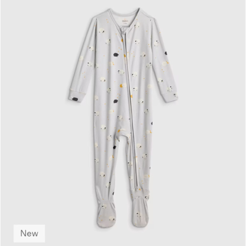 Bamboo Footie Pajama - Baby in Little Sheep