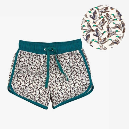 Jackson Swim Shortie - Boy Mallard Swim Trunks | Velvet Fawn