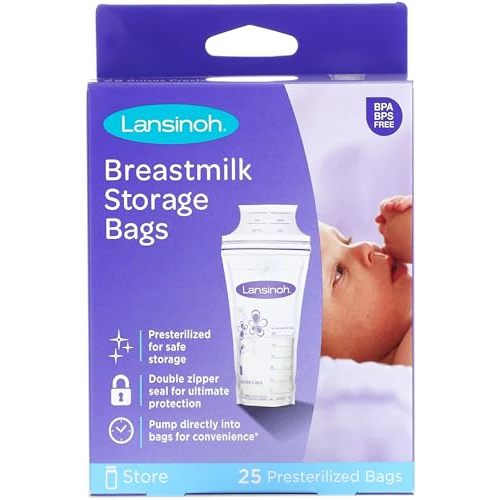 Lansinoh Breastmilk Storage Bags - 25 ct - 2 Pk