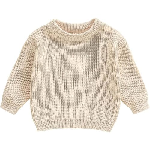 Baby Sweater Toddler Oversized Knit Sweaters Boy Girl Crewneck Sweatshirt Long Sleeve Fall Winter Clothes Outfit
