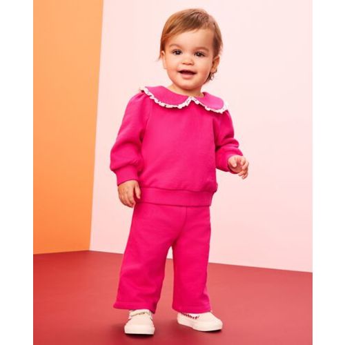 Baby French Terry Collared Top & Pants Set