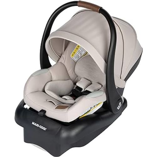 Maxi-Cosi Mico Luxe Infant Car Seat with Base, Rear Facing Car Seat for Babies, Baby Carseat 4-30 lbs, Baby Car Seats, Infant Car Seats, New Hope Tan