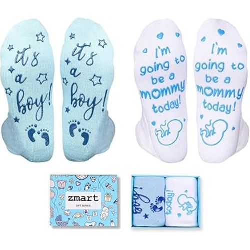 Zmart Pregnancy Gifts for Pregnant Women - New Mom Socks, Maternity Socks for Expecting Mom
