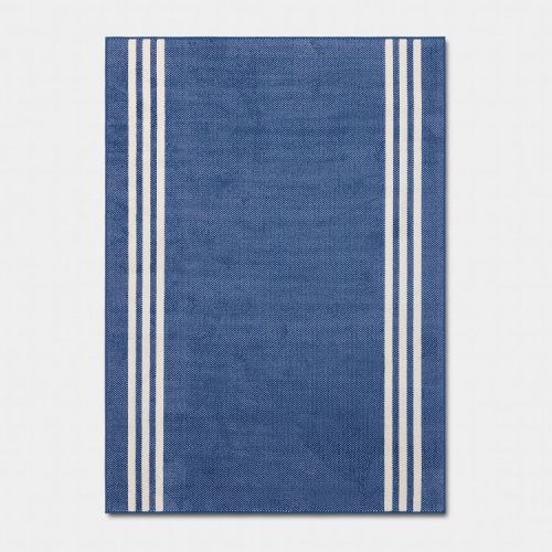 5'x7' Blue with Ivory Side Stripes Dorm Area Rug - Threshold™