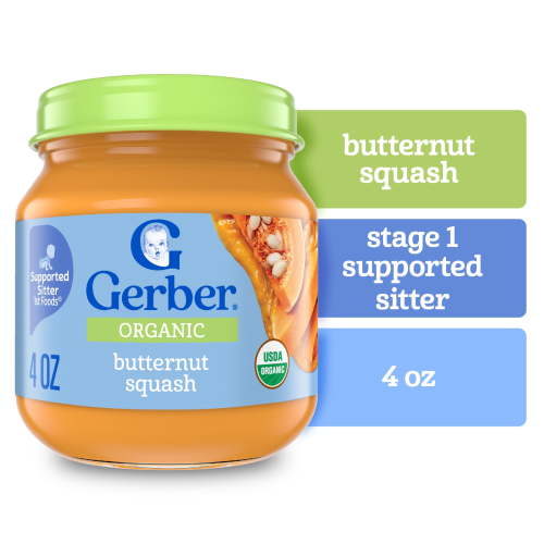 Gerber 1st Foods Organic for Baby Baby Food, Butternut Squash, 4 oz Jar