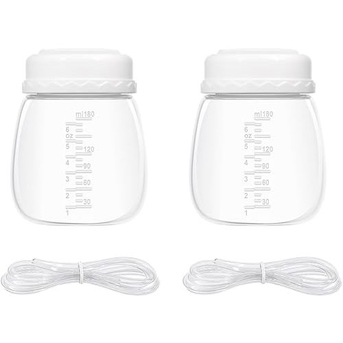Baby Bottles Breast Pump Parts Compatible with Spectra Replacement Pump Parts, Spectra Bottles, SPE-ctra Breast Pump SPE-ctra Pump Accessories, SPE-ctra s1/s2/9 Plus, Not Original Accessories, 2 Set