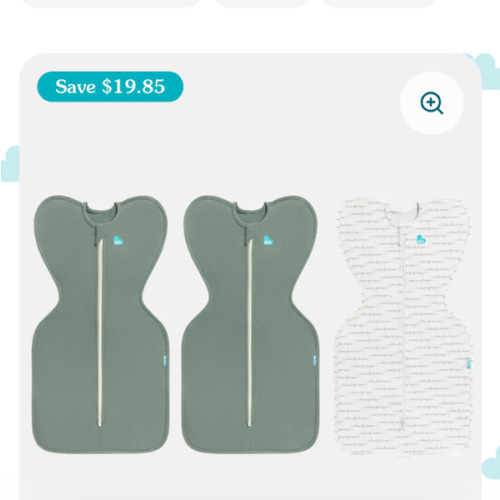 Swaddle Up Starter Bundle | 1.0 TOG | Deep Olive 2 | White Dreamer
