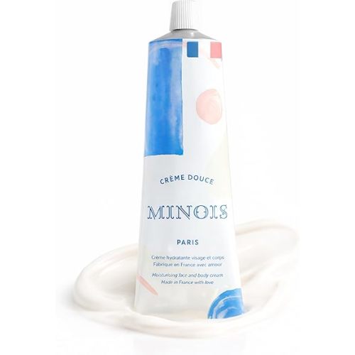 MINOIS PARIS Gentle Cream for Newborn and Kids | Face and Body Lotion Cream Made in France with Shea Butter, Sweet Almond, & Orange Blossom | Organic for Sensitive Skin, Toddler Moisturizer 3.4 fl oz