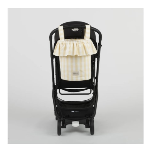 Stroller Bag- Basket Vichy - Butter + White · Minicoton