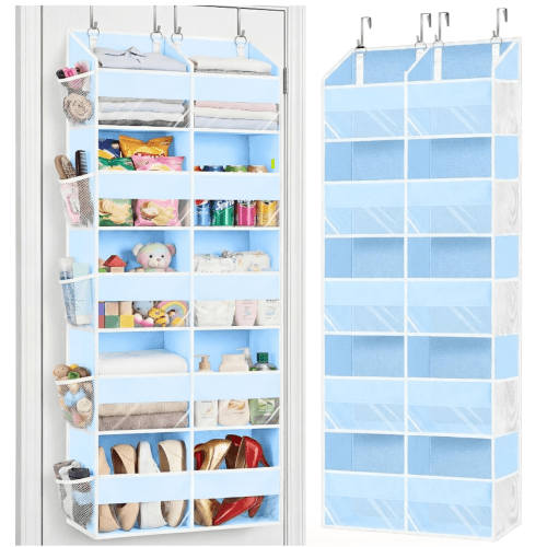 Door Organizer with 5 Tiers, Extra Large Behind Door Storage 10 Compartments, 80lb Load Capacity, Door Hanging Organizer for Closet, Diaper Organizer, Room Storage : Amazon.de: Baby Products