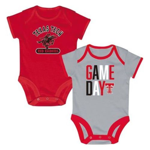 NCAA Texas Tech Red Raiders Newborn 2pk Bodysuit - 6-9M