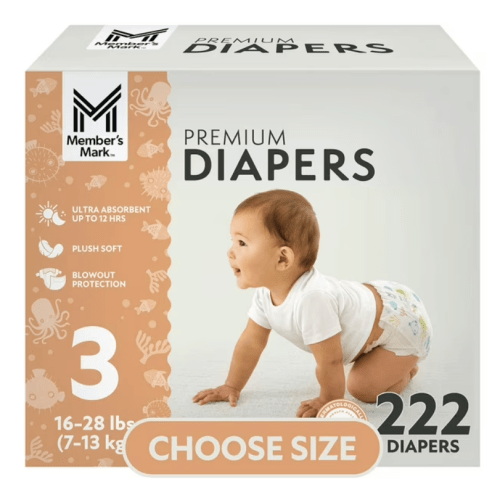 Member's Mark Premium Baby Diapers, Sizes Newborn - 8 - Samsclub.com