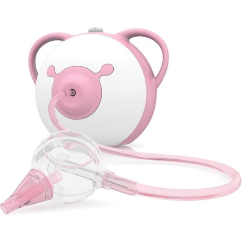 Nosiboo Pro Nasal Aspirator for Babies | Electric Nose Sucker | Made in EU | Adjustable Suction Power | Premium Quality | Award-Winning Design (Pink, 7,8x6,38x6,77 Inch)