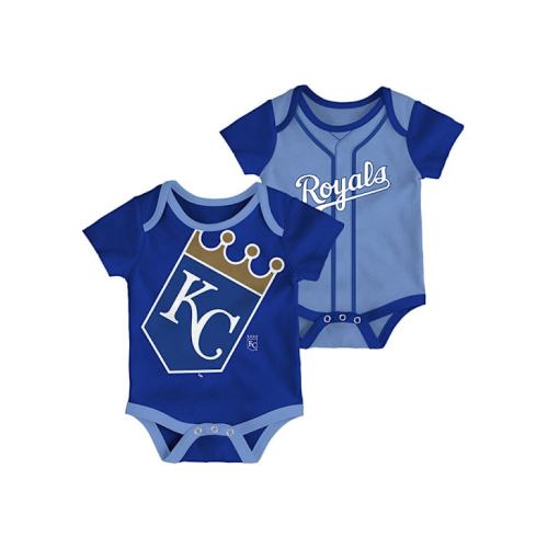 Kansas City Royals Baby ROYAL Double Logo One Piece Set - 133409379