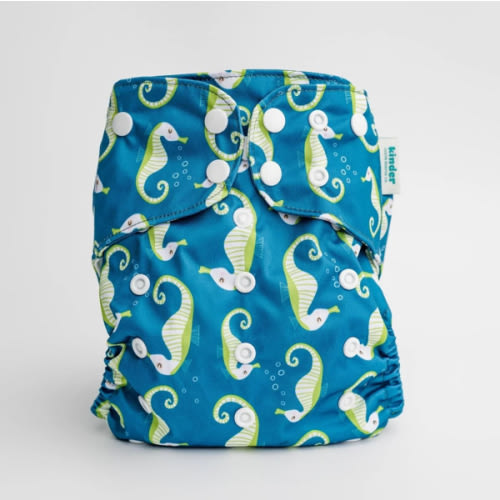 Animals and Insects: “Seahorse Splendor” Print - Essentials Pocket Cloth Diaper