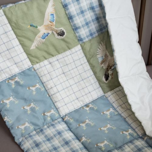 Organic Cotton Baby Quilt | Duck Hunting