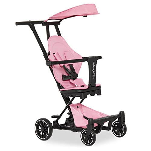 Dream On Me Drift Rider Baby Stroller with Canopy, Lightweight Umbrella Stroller with Compact Fold, Sturdy Design, 360 Degree Angle Rotation Travel Stroller, Pink