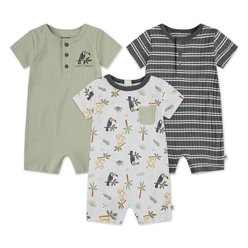 HUGGIES unisex-baby Multi-pack Short Sleeve Romper
