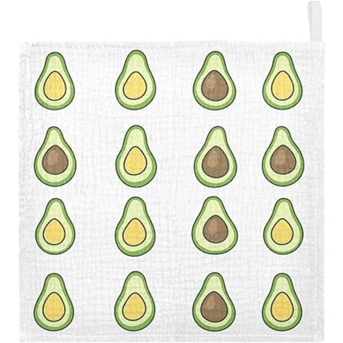 vvfelixl Avocado Simple Line Baby Burp Cloths Baby Muslin Washcloths for Boys Girls Cotton Babys Face Towel for Newborn Infants Soft and Absorbent 11.8 X 11.8 in, 5 Pack