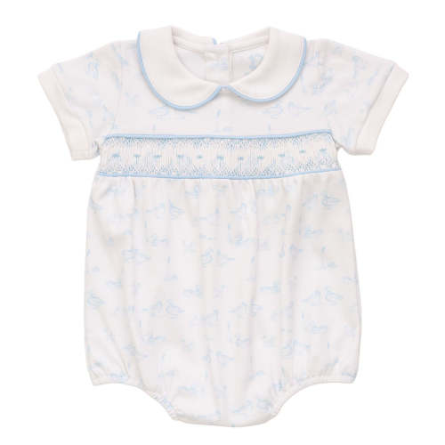 Little Duckling | Short Sleeve Smocked Bubble