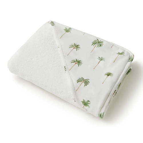 New Threads Snuggle Hunny Organic Hooded Baby Towel - Green Palm Sale At 69% Discount | 2024 New collection