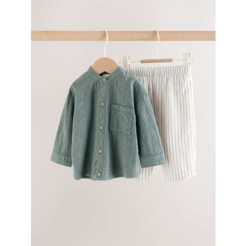 Green Shirt and Trousers Baby Set (0mths-3yrs)