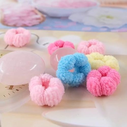Baby Hair Ties, Bloom Toddler Hair Ties No Damage, 120pcs,Age 0-8,Ponytail Holder for Little Girls Hair Accessories, Elastic Thin Soft Hair Bands No Crease, Mini Hair Scrunchies