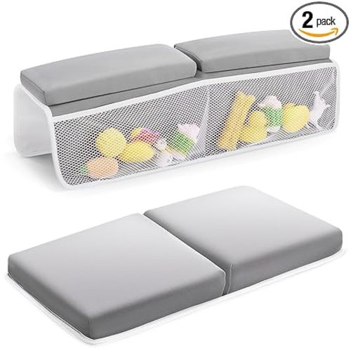Baby Bath Kneeler and Elbow Rest Pad Set, Bathtub Kneeling Pad, Baby Accessories for Bath, Relieve Your Knees and Elbows