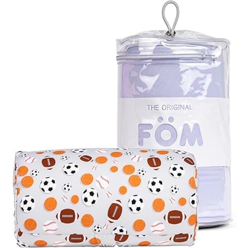 Brookstone Squishy FOM Cushion Pillow - The Original Stretchy, Comfy, Colorful Pillow for Neck, Lumbar Support, and Bed - for Sleeping, Car, Travel - Small Pillow, Sports, 12 x 7 Inches