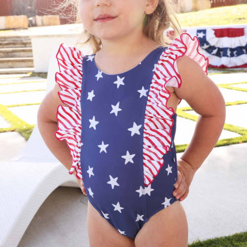 Double Ruffle One Piece | Star-Spangled Summer