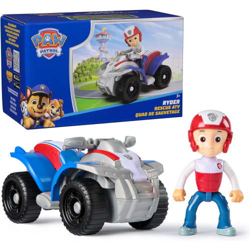 Paw Patrol, Ryder’s ATV Toy Vehicle with Collectible Action Figure