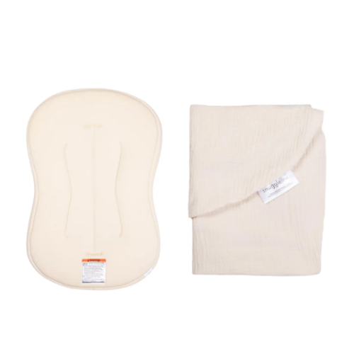 Lounger Curve + Muslin Cover Set | Natural
