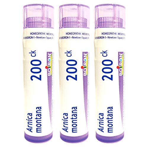 Boiron Arnica Montana 200Ck Homeopathic Medicine for Muscle Pain and Stiffness - Pack of 3 (240 Pellets)