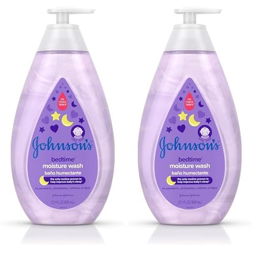Johnson's Tear-Free Bedtime Baby Moisture Wash with Soothing NaturalCalm Aromas, 27.1 fl. oz (Pack of 2)