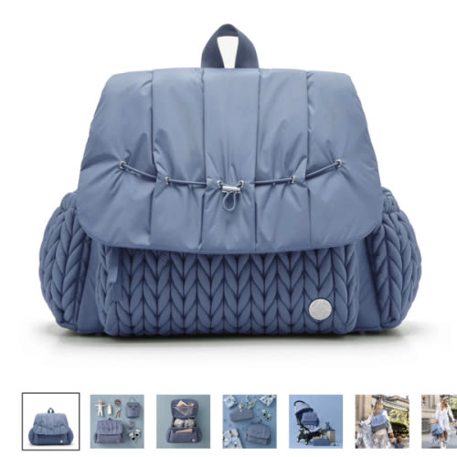 HAPP Brand Levy Backpack Diaper Bag - Ash Blue