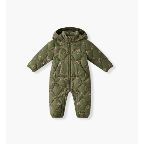 Toddler Down Jumpsuit (6-12M, Pinecone)