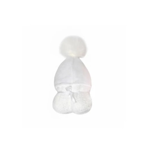 White Pom Pom Hooded Towel