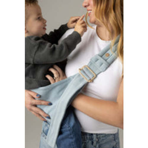 The Monarch Toddler Sling - Dream Wash Denim – Mabē