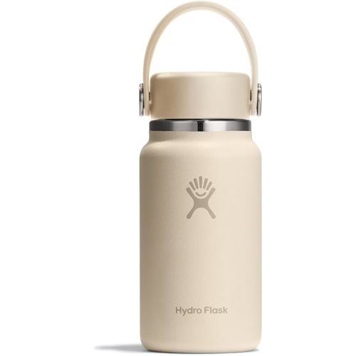 Hydro Flask Micro Bottle - Insulated Mini Leak Proof Flask for Purse or Pocket in 6.7 Oz Oat Tan