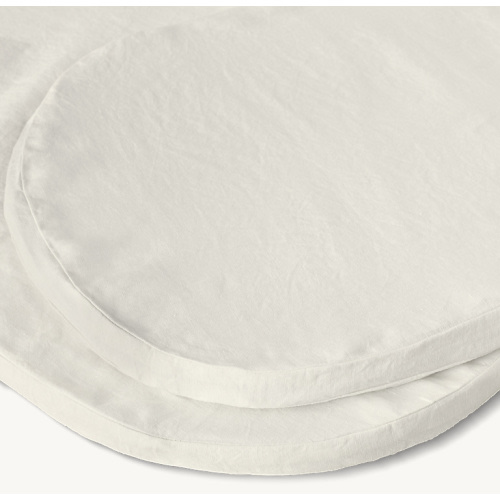 Washed Organic Linen Oval Bassinet Sheets (Set of 2) | RH Baby & Child