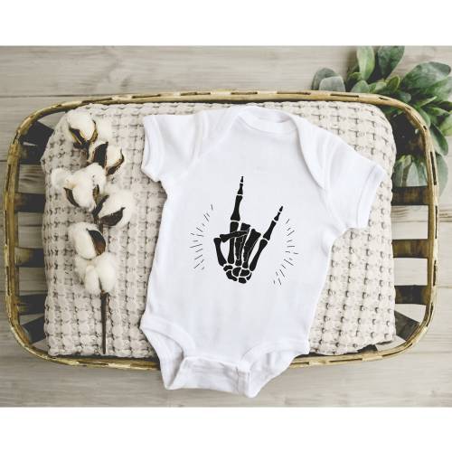 Rock and Roll Onesie®, Baby Onesie®, Baby Shower Gift, Skeleton Onesie®, Cool baby Onesie®, Boy Baby, Girl Baby, Newborn Onesie® Toddler Tee